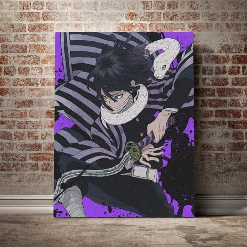 Obanai Iguro Kimetsu no Yaiba anime Canvas poster Painting wall Art decor Living room Bedroom Study Home Decoration Prints