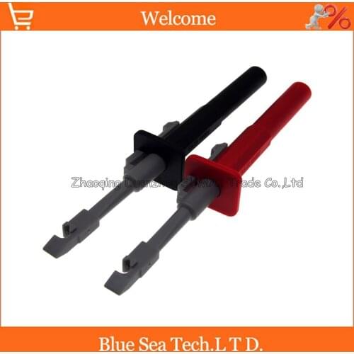 Professional full insulation quick test hook with 4mm banana socket/plug,Insulation Piercing Clip