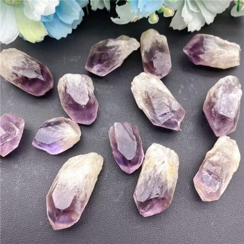 Drop Shipping 50g Natural Amethyst Cluster Rough Gravel Rock Crystal Quartz Raw Gemstone Mineral Natural Stones and Crystals