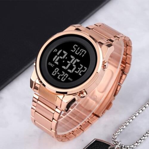 SKMEI Fashion Brand Luxury Watch 2 Time Mens Watches LED Digital Wristwatch Men Chrono Count Down Alarm Hour Reloj Hombre