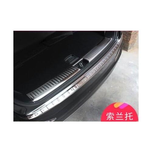 High quality For KIA Sorento 2015-2018 stainless steel Protective Pad On The Rear Trunk Trim Lid Threshold rear door sill