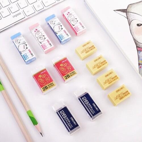 12Pcs/Pack Eraser Creativity Lovely Combination Pack Rubber 2B Eraser Set Art Drawing Eraser Rubber Student Stationery