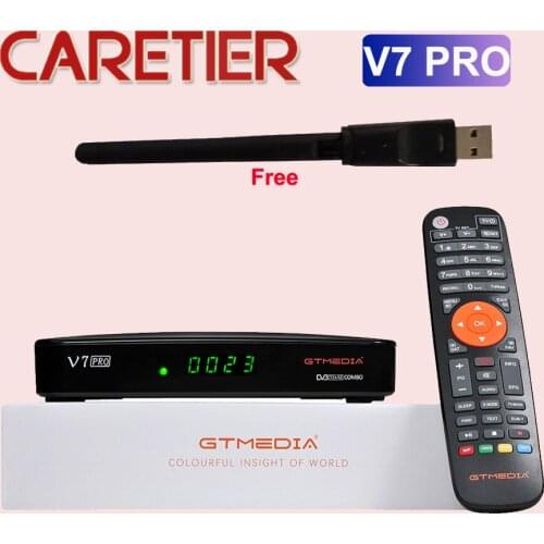 GTMEDIA V7 Pro Satellite TV Receiver TV BOX DVB-S2/T2 decoder CA Card Form V7 plus Updated Version 3pcs with DHL