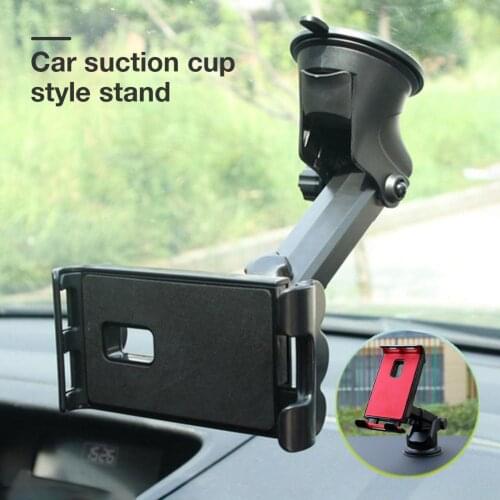 Car Phones Tablets Holder 360 Degree Adjustable Mobile Suction Cup Bracket Stand For Samsung IPhone IPad Pro Air Mini 1234
