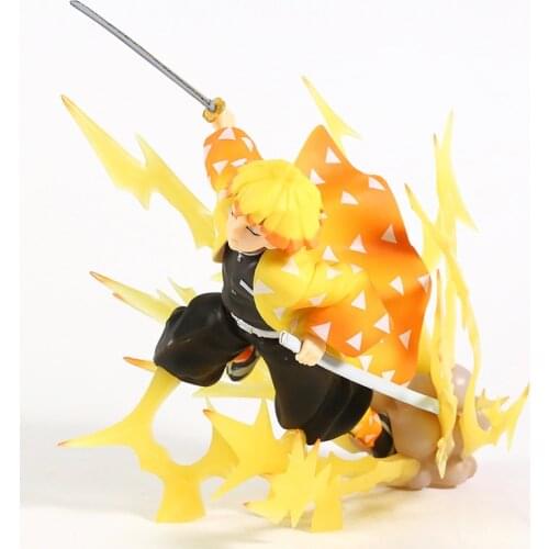Demon Slayer Figure Agatsuma Zenitsu Breath of Thunder Figurine Toy