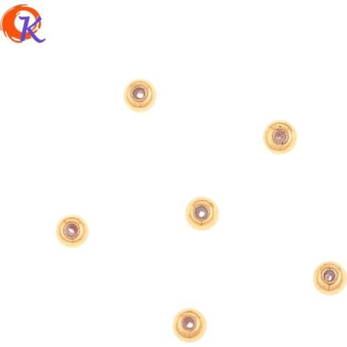 Cordial Design 100Pcs 3*3MM Jewelry Accessories/Round Shape/Hand Made/Genuine Gold Plating/Earring Findings/DIY Beads Making