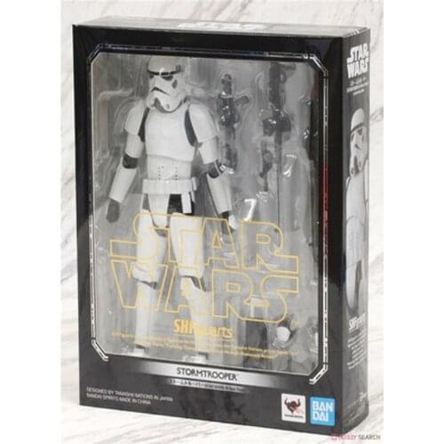 BANDAI Original S.H.Figuarts Star Wars Imperial Stormtrooper Anime Action & Toy figures Model Toys For Children