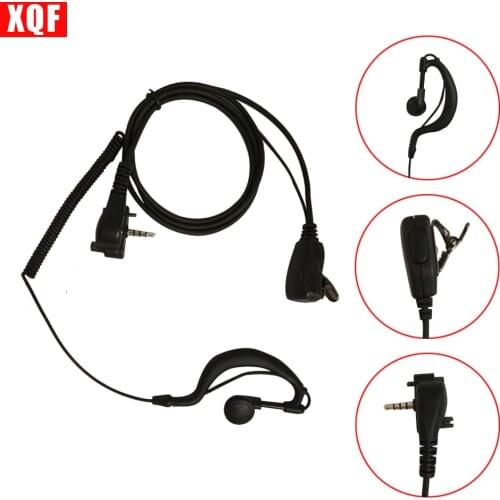 XQF Earpiece Headset with PTT for For Vertex Standard VX131 VX230 VX231 VX261 walkie talkie
