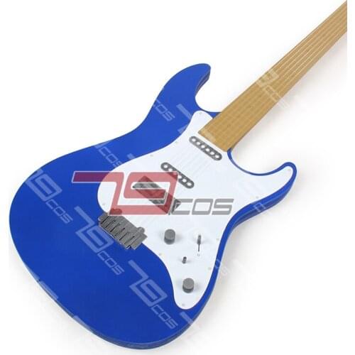 Hot Anime BanG Dream! Aoba Moca Guitar Cosplay Props Halloween Christmas Fancy Party Props for Carnival Comic Show