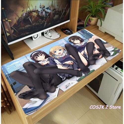 Anime Saekano: How to Raise a Boring Girlfriend Katou Megumi Kasumigaoka Utaha Mouse Pad Thicken Laptop Game Mice Mat Playmat