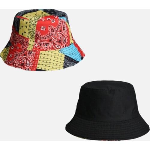 Summer Cashew Flowers Cotton Bucket Hats For Men Women Hip Hop Bob Street Panama Casquette Outdoor Fisherman Hat Fishing Caps