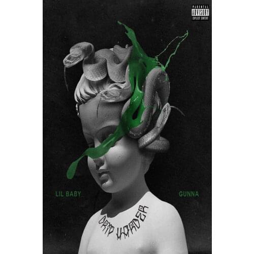 Lil Baby Gunna Drip Harder Rap 2018 Album Silk Fabric Wall Poster Art Decor Sticker Bright