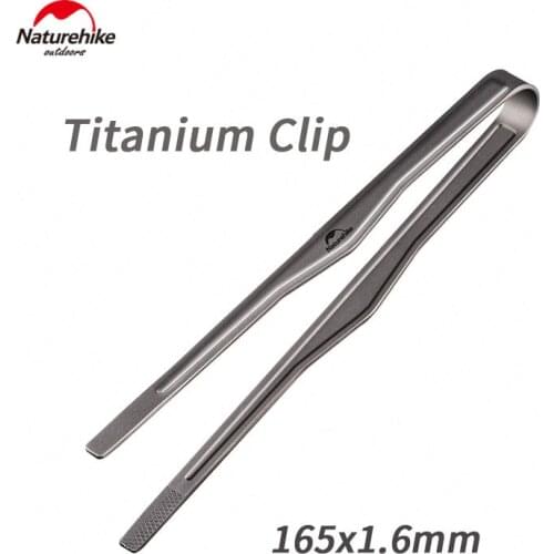 Naturehike Outdoor Camping Picnic Titanium Clip Ultralight High Temperature Resistance No rust No Corrosion Healthy