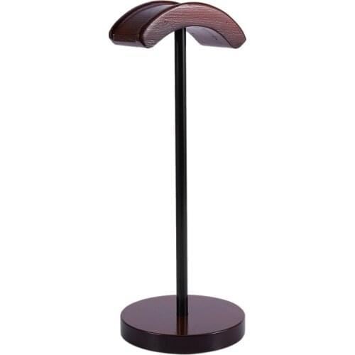 NEW-Universal Headset Holder Hanger Wooden Metal Earphone Display Rack Stand Home Office Headphone Shelf Rack Stand Holder