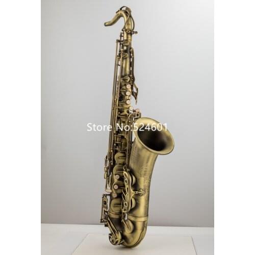 New Tenor Saxophone Bb Tune Antique Copper Shell Decoration Professional Musical Instrument With Case Accessories
