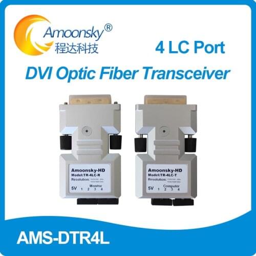 Rental display DVI Optical Transmitter And Receiver DTR4L work with vdwall processor for Sports Stadium led screen