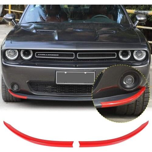 Car Front Bumper Trim Strip Decoration Stickers for Dodge Challenger SXT 2015-2020 Front Shovels Cover Exterior Accessories