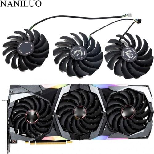 PLD09210S12HH PLD10010S12HH RTX2080 RTX2080Ti DC12V for MSI RTX 2070 2080 SUPER 2080 Ti GAMING X TRIO Graphics Video card fan