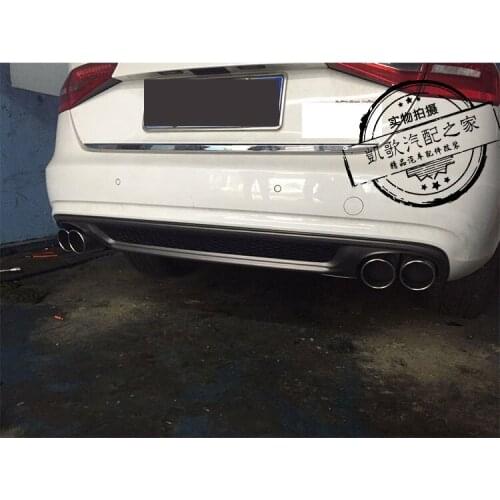 Suitable for A4l Audi Refitting S4 Lip Tail Pipe 09-16a4l Four Outlet Rear Skirt Spoiler