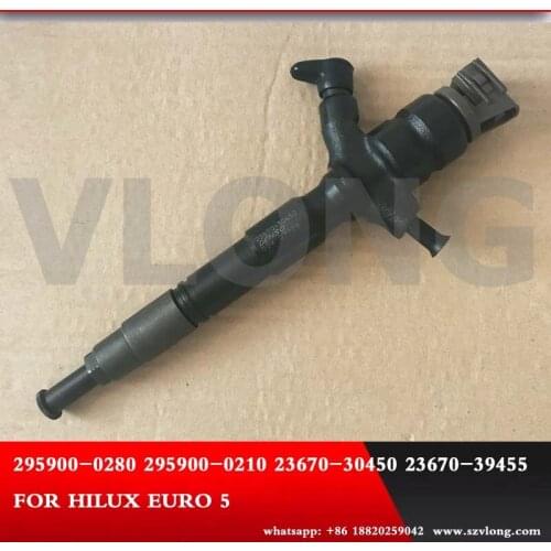 GENUINE AND BRAND NEW DIESEL PIEZO FUEL INJECTOR 295900-0280, 295900-0210, FOR HILUX EURO 5 23670-30450, 23670-39455