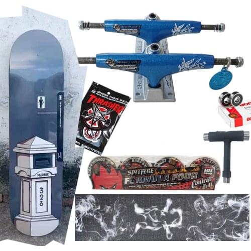 Girl skateboard decks whole kit spitfire wheels grizzly grip tapes THUNDER trucks hardware good quality