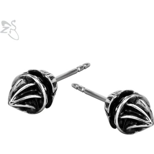 Small Black Stud Earrings Female Male Piercing Body Tragus Cartilage Ear Stud Surgical Steel Pendientes Hombre Punk Style Earing