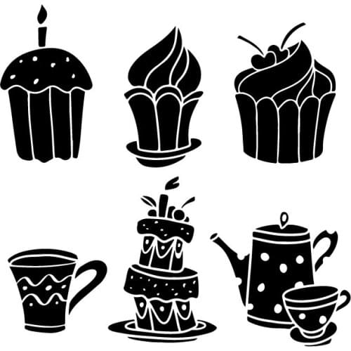 Cake food and cup Metal Steel Die Cuts Cutting Dies stencils For DIY Scrapbooking Photo Album decor crafts Embossing paper cards