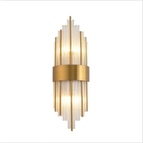 Postmodern Crystal Wall Lamp Designer Luxury Living Room Bedroom Bedroom Bedroom Headlamp Hotel Corridor Stair Backwall Wall Lam