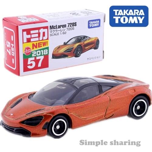 Takara Tomy Tomica No.57 McLaren 720S Bubble Sport Car 1:62 Diecast Model Kit Funny Kids Toys Pop Baby Dolls Magic Puppets