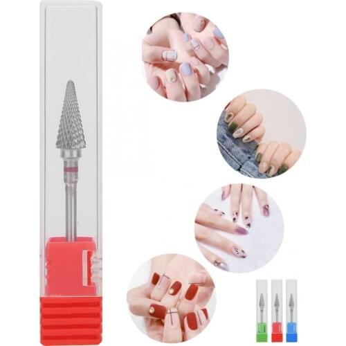 Tungsten Steel Nail Art Manicure Drill Bits Electric Pedicure Manicure Grinding Head Manicure Tool Accessories