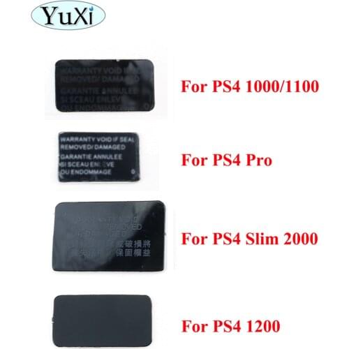 YuXi 1PCS For PS4 Console Slim 2000 Housing Shell Sticker Lable Seals For Playstation 4 1000 1100 1200