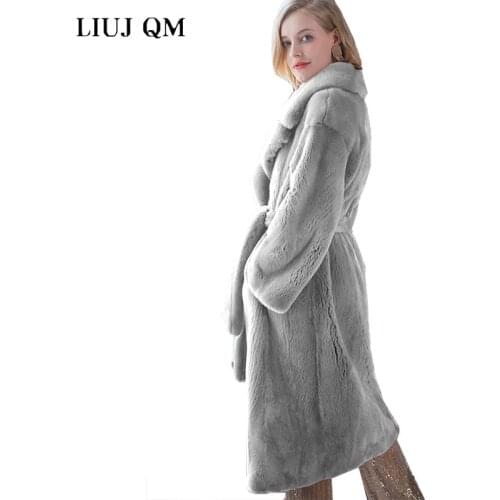 Winter Jacket Women Fox Fur collar Ladies Coat Faux Mink Fur Coat Warm Thick Fashion Loose Fluffy Jacket Women Oversized Parkas