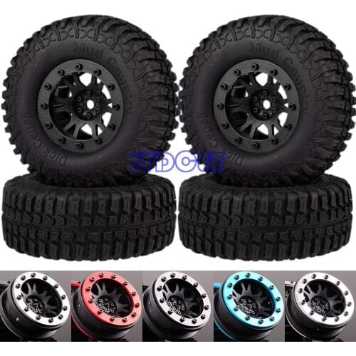 1.9" Beadlock Wheel Rim 100MM Tyre Tires 4pcs For RC 1/10 Crawler CC01 D90 D110 SCX10 Tamiya CC01 MST jimny TF2