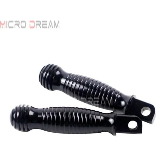 2pcs Motorcycle CNC Aluminum Footpegs Foot Pegs 10mm Mounting Hole for Harley Bobber Chopper Sportster xl883 xl1200