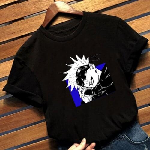 2021 Jujutsu Kaisen T-shirt for Men Short Sleeve Anime Fashion Manga Satoru Gojo T Shirt Harajuku
