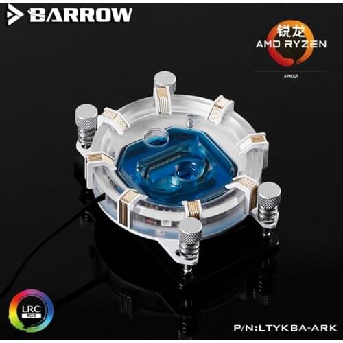 Barrow CPU Water Block use for AMD RYZEN3000 AM3 AM4 Radiator 5V GND to 3PIN Hearder Motherboard