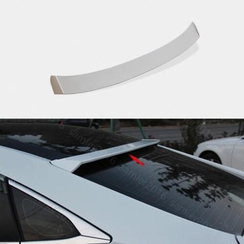 White Fit For Honda Civic 16-2017 Rear Truck Door Spoiler Wing Matte Cover Trim
