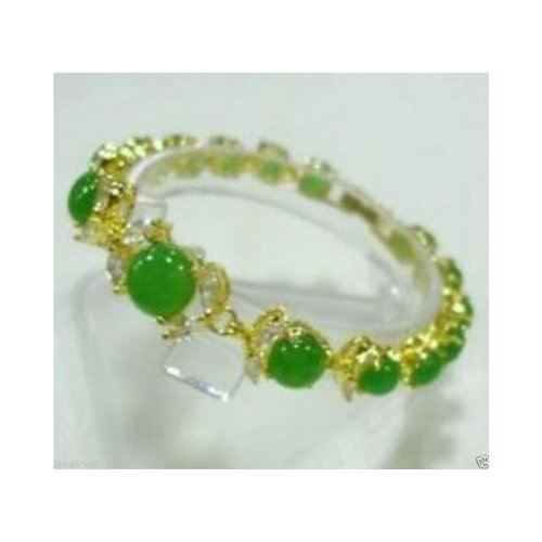 Free shipping New green stone Inlay Crystal stone Bracelet AAA style Fine jewe Noble 100% Natural stone