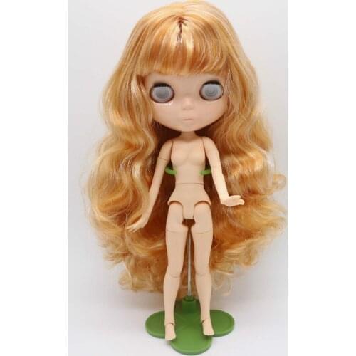 Without eyes chips joint Nude blyth doll for DIY Mixed hair 926