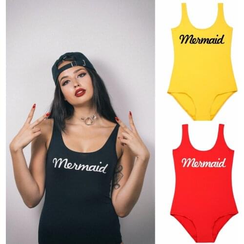 MERMAID BODYSUIT swimwear WOMEN Swimwear Jumpsuits Rompers One-Piece bathing suit Beachwear Girl Sexy bodysuit one piece suit