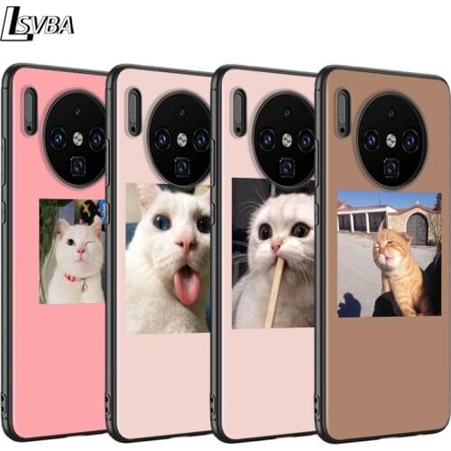 For Huawei Mate 30 20 10 Pro Lite Case Cute Lovely Cat Back Shell for Huawei Y9 Y7 Y6 Pro Y5 2019 2018 Phone Case
