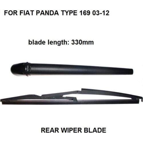 FOR FIAT PANDA TYPE 169 03-12 REAR WINDSHIELD WINDSCREEN WIPER ARM & BLADE NEW SET
