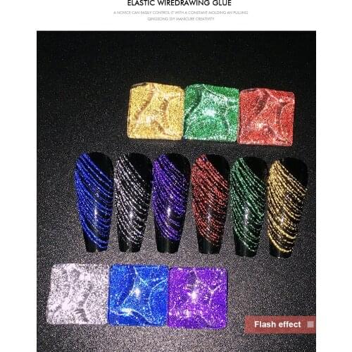 VINIMAY Nail Gel Nail Art Elastic Drawing Glue Painted Glue Spider Glue Painting Flower Drawing Line Nail Polish Glue TSLM2