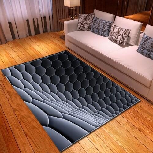 Geometric pattern 3D Printing Carpets For Living Room Bedroom Floor Mats Kids Room Play Area Rugs Modern Home Hallway Big Carpet