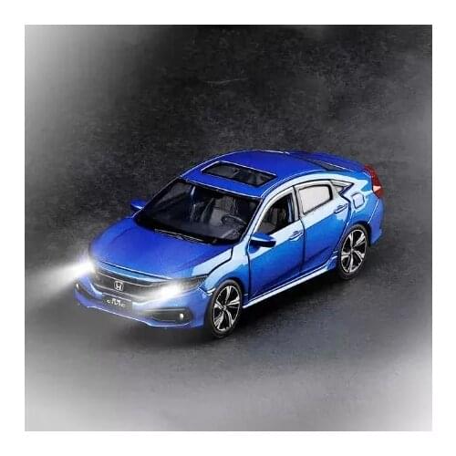 1/32 Honda Civic Model Toy Cars Alloy Diecast Metal Casting Light Sound Car Toys For Children