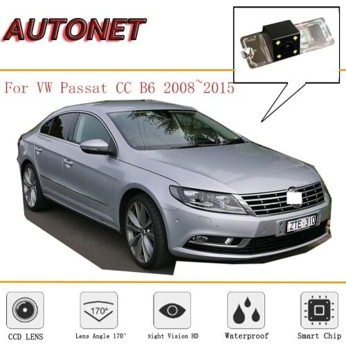 AUTONET RearView Camera For Volkswagen VW Passat CC B6 2008~2015 Magotan CCD Night Vision license plate camera backup camera