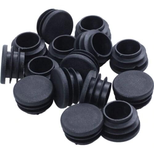 15 pieces of Chair Table Legs End Plug 25mm Diameter Round Plastic Inserted Tube