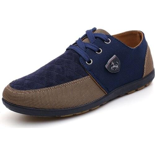 2021 Mens Vulcanized Shoes Lace-up Mens Canvas Driving Shoes Breathable Mens Casual Loafers Lightweight Mens Sports Shoes