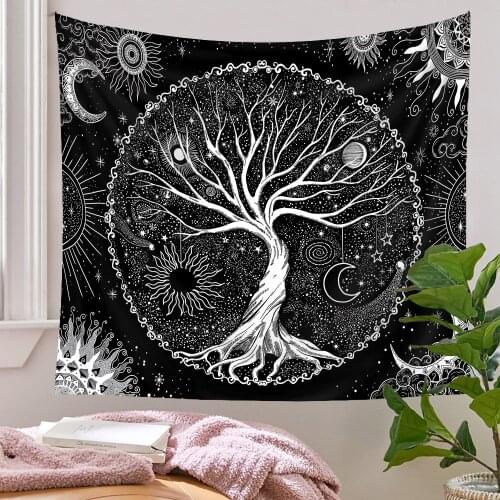 Life tree tapestry landscape wall hanging tapestry living room decorationTapestries Home Decor for Bedroom Living Room Dorm