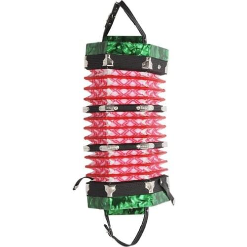 New 20-Button Concertina with Carrying Bag Adult Primary Professional Playing Hexagon Accordion keyboard Gift Toys Kids Children